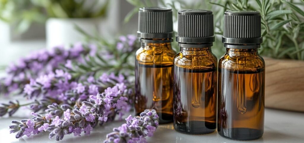 Aceite esencial de lavanda en un difusor aromático para Reducir el Estrés